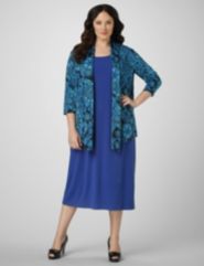 Blue Hues Jacket Dress