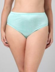 Checkered Satin Hi-Cut Panties
