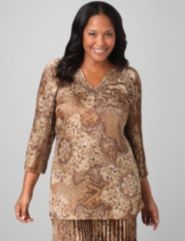 Marquise Pleated Satin Tunic