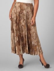 Marquise Pleated Satin Skirt