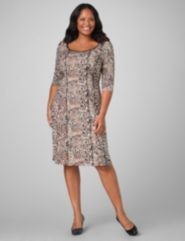Animal Mix Knit Dress