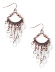 Crystal Clear Beaded Earrings