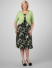 Swirled Empire Jacket Dress