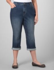 Slender Rolled-Cuff Capris
