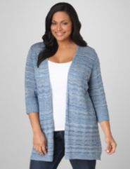 Rippled Pointelle Cardigan