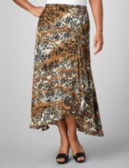 Charmeuse Spotted Skirt