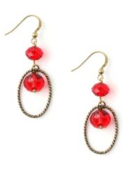 Red Enchantment Earrings by Catherines