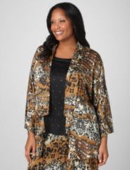 Charmeuse Spotted Jacket Set