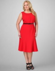 Amour Belted Dress by Catherines