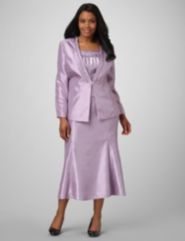 Shantung Gleam Skirt Suit