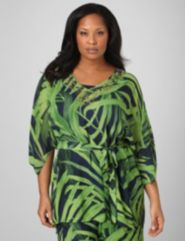 Rainforest Jeweled Caftan by Added Dimensions