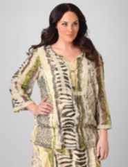 Fauna Chiffon Top by Added Dimensions