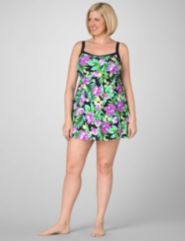 Tropical Hibiscus Swimdress by Catherines