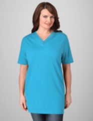V-Neck Openwork Tee