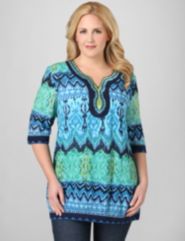 Ikat Splash Tunic