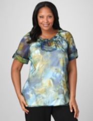 Chiffon Watercolor Blouse