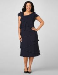 Tiered Chiffon Dress