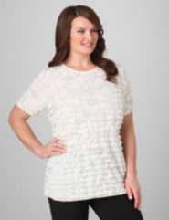 Tiered Foil Eyelash Top by Catherines