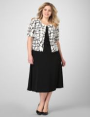 Abstract Art Jacket Dress by Catherines