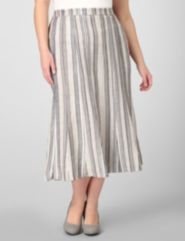 Striped Linen Skirt
