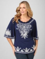 Chandelier Soutache Peasant Top