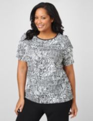 Animal Patch Eyelash Top