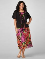 Fresh Bouquet Jacket Dress
