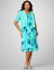 Brushstroke Sky Jacket Dress