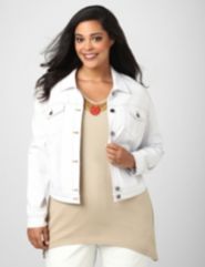 Denim Long-Sleeve Jacket by Added Dimensions