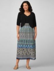 Entranced Maxi Dress & Shrug