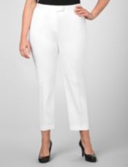 Cropped Sateen Pant by Added Dimensions