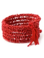 Coil Bead & Tassel Bracelet