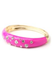 Enameled Rhinestone Bracelet