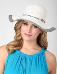 Two-Tone Straw Hat