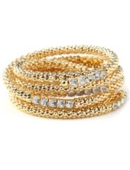 Rhinestone Coil Bracelet