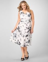 Sketched Florals Dress
