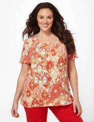 Aztec Gauze Top