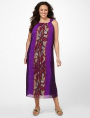 Paisley Chiffon Maxi Dress