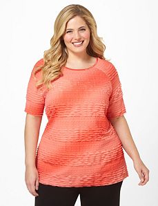 Eyelash Waves Top by Catherines