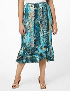 Georgette Splash Skirt