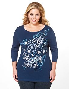 Feather Swept Tee