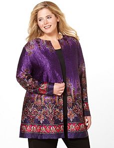 Silky Paisley Reversible Jacket