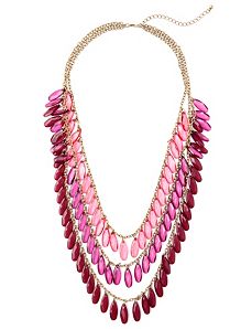Blush Bead Necklace by CATHERINES