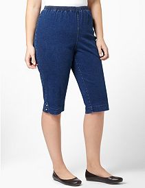 Relaxed Denim Capri