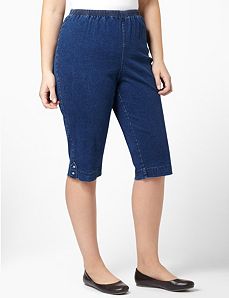 Relaxed Denim Capri