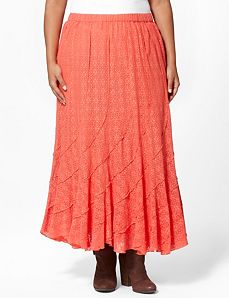 Eyelet Swirl Skirt