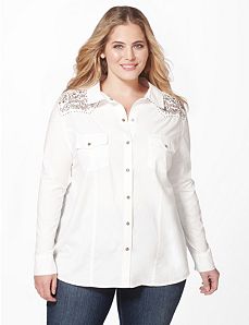Chambray Buttonfront