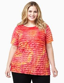 Tie-Dye Eyelash Top