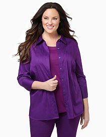 Sateen Pintuck Shirt
