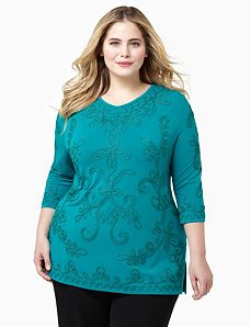 Soutache Glitter Top